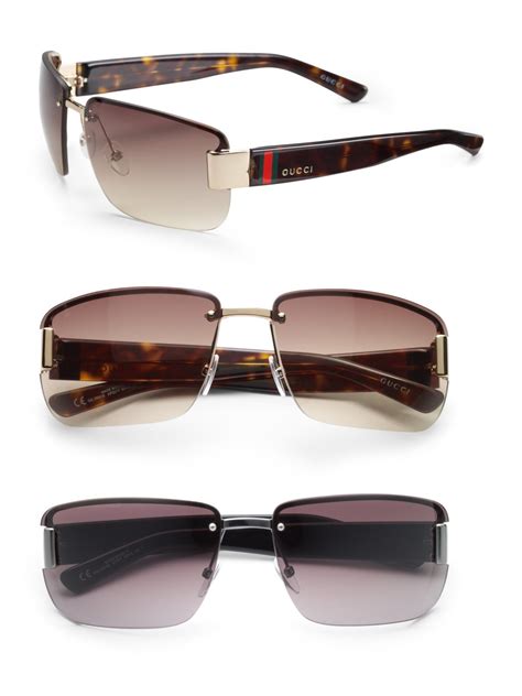 gucci rimless sunglasses men's.